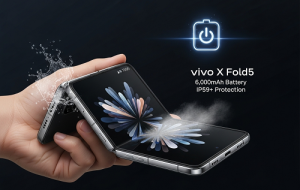 ویوو X Fold5 با بزرگترین باتری (۶۰۰۰ میلی‌آمپر ساعت) و بهترین محافظت (IP59+) در بین تمام گوشی‌های تاشو از راه رسید